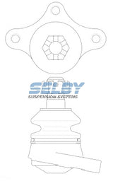 Ball Joint Upper Fits Econovan 1.4, 1.8, 2.0, 2.2L, E1400, E1800, E2000, E2200 BJ250 - Selby | Universal Auto Spares