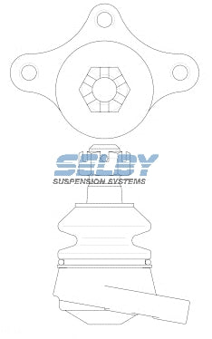 Ball Joint Upper Fits Econovan 1.4, 1.8, 2.0, 2.2L, E1400, E1800, E2000, E2200 BJ250 - Selby | Universal Auto Spares