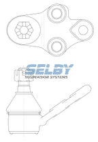 Ball Joint Lower LHS Fits Nova LE, LF, Corolla AE9 BJ271 - Selby | Universal Auto Spares