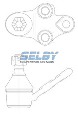 Ball Joint Lower LHS Fits Nova LE, LF, Corolla AE9 BJ271 - Selby | Universal Auto Spares