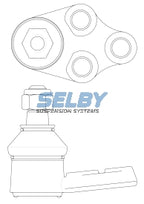 Ball Joint Lower Fits Subaru 1400, 1600 Series BJ308 - Selby | Universal Auto Spares