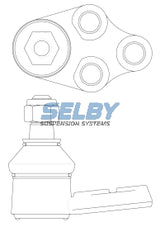 Ball Joint Lower Fits Subaru 1400, 1600 Series BJ308 - Selby | Universal Auto Spares