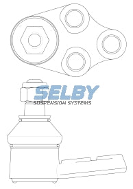 Ball Joint Lower Fits Subaru 1400, 1600 Series BJ308 - Selby | Universal Auto Spares