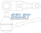 Ball Joint Fits Laser KF, KH, 323 BG lwr 16mm Spigot BJ340 - Selby | Universal Auto Spares