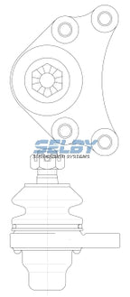 Ball Joint Upper Fits HILUX LN5, LN8, LN9, RN8, RN9, YN 2WD BJ370 - Transteer