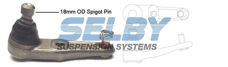 Ball Joint Front Lower Fits Mazda BA 323 V6 & Hardtop 94-98 18mm BJ Spigot Pin BJ418 - Selby | Universal Auto Spares