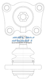 Ball Joint LWR Fits HILUX, 4 RUNNER KZN165, LN6, LN1, RN6, RN1, RZN1, YN6 BJ502 - Transteer