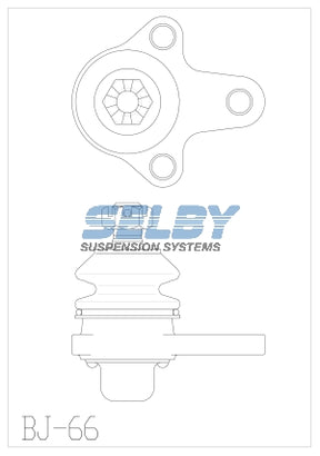 Ball Joint Front Upper Fits Toyota Crown & Hiace BJ66 - Selby | Universal Auto Spares