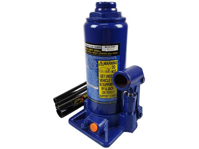 Hydraulic Bottle Jack 8000KG 200mm Lowered - Tool King | Universal Auto Spares