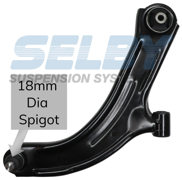 Right Front Lower Control Arm Fits Nissan Tiida C11 BJ8755R-ARM - Selby | Universal Auto Spares