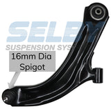 FRT LOWER CTRL ARM (R) Fits NISSAN MICRA K12 07-10 16mm Spigot BJ8918R-ARM - Selby