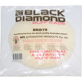 Lambswool Buff Pad 7'' Tie - Black Diamond | Universal Auto Spares