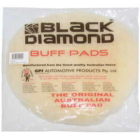 Lambswool Buff Pad 9'' Tie - Black Diamond | Universal Auto Spares