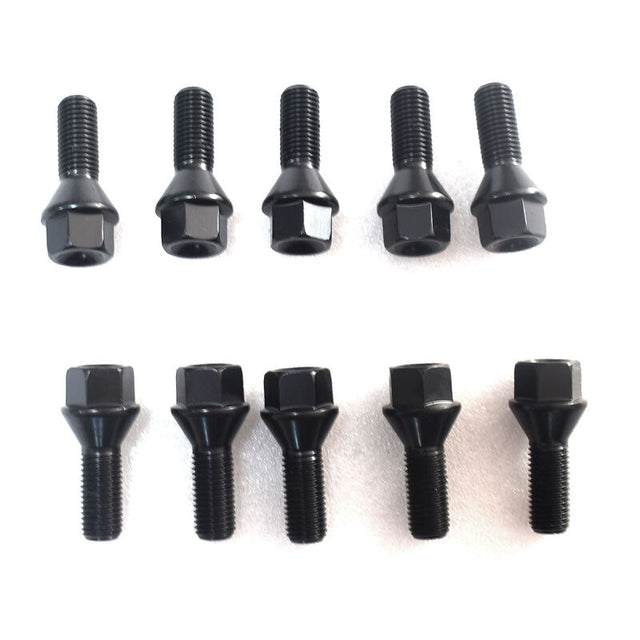 10PCS M12x1.5 Locking Wheel Bolts Fit For BMW E46 E81 E82 E85 E87 E61 E90 E92 MINI BOLT-BMW002 - Machter