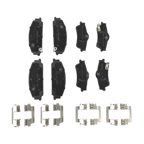 8 Pieces x Front & Rear Brake Pad With Clips Fit For Holden Calais Caprice Commodore VE Statesman WM - Machter