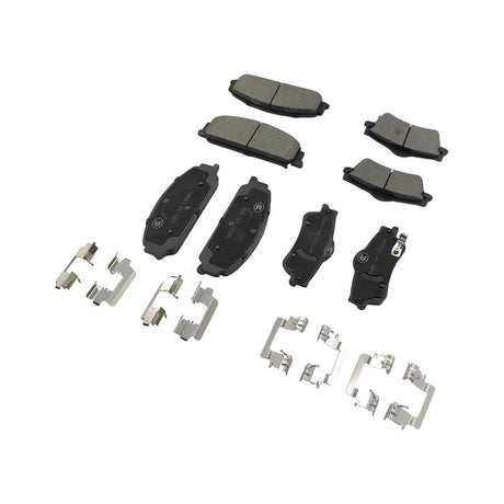 8 Pieces x Front & Rear Brake Pad With Clips Fit For Holden Calais Caprice Commodore VE Statesman WM - Machter