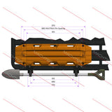 Flush Mounting Bracket Shovel Combo Suit Rhino Rack Bracket Kit Only BRACKET-005 - Machter