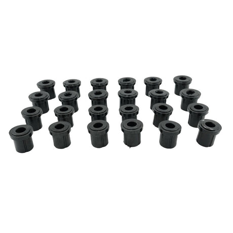 24 Pieces Front & Rear Rubber Shackle Bushes Fit For Toyota Landcruiser FJ75 HJ75 FZJ75 HZJ75 4X4 1984-1999 - Machter