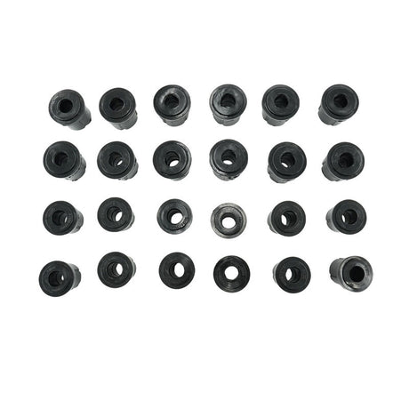 24 Pieces Front & Rear Rubber Shackle Bushes Fit For Toyota Landcruiser FJ75 HJ75 FZJ75 HZJ75 4X4 1984-1999 - Machter
