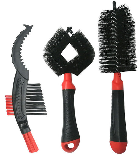 Bike Cleaning Brush Set With 3 Pieces - PK Tools | Universal Auto Spares