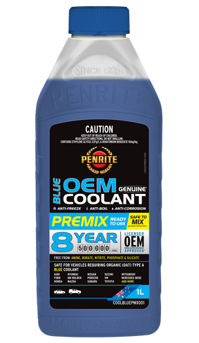 Blue OEM Coolant Premix - Penrite 1L