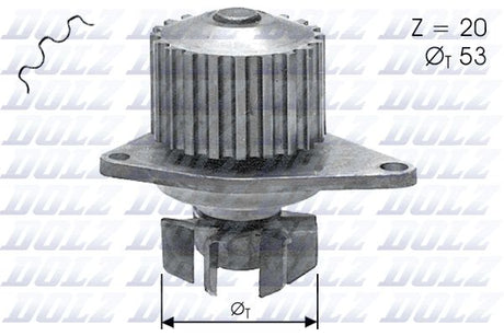 Citroen TU3FJ2 Water Pump 20T C110DZ - Austral | Universal Auto Spares