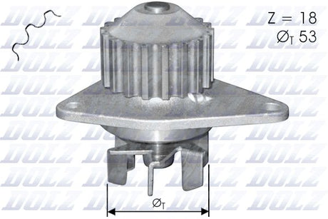 Peugeot TU3JP Water Pump C114DZ - Austral | Universal Auto Spares