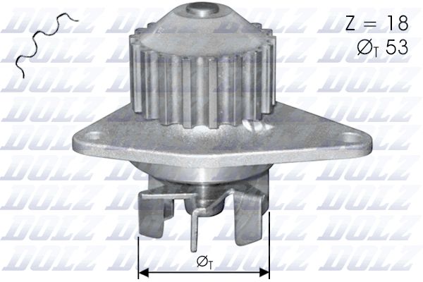 Peugeot TU3JP Water Pump C114DZ - Austral | Universal Auto Spares
