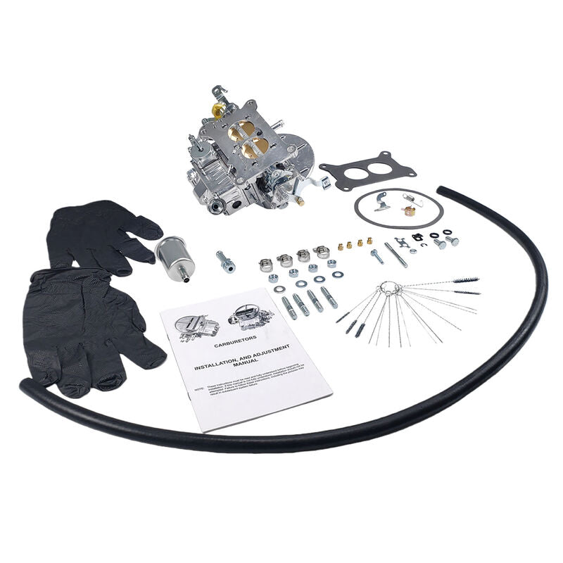 2 Barrels Carburetor 500 CFM 2BBL Manual Choke Fit For Holley FR-4412S - Machter