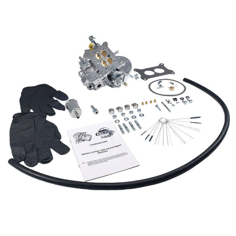 2 Barrels Carburetor 500 CFM 2BBL Manual Choke Fit For Holley FR-4412S - Machter