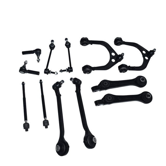 12 x Front Lower & Upper Control Arm Kits Fit For Chrysler 300 C LE LX 2004-2012 3.0L CAKIT-CR001 - Machter