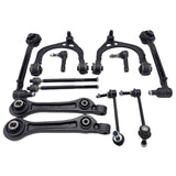 12 Pieces Full Set Front Lower Upper Control Arms Kit Fit For Chrysler 300 C LE LX 2004-2012 - Machter
