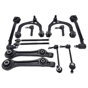12 Pieces Full Set Front Lower Upper Control Arms Kit Fit For Chrysler 300 C LE LX 2004-2012 - Machter