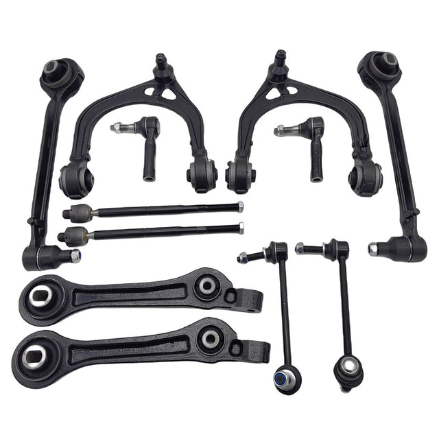 12 Pcs Full Set Front Lower Upper Control Arms Kit Fit For Chrysler 300 C LE LX 2004-2012 CAKIT-CR004 - Machter