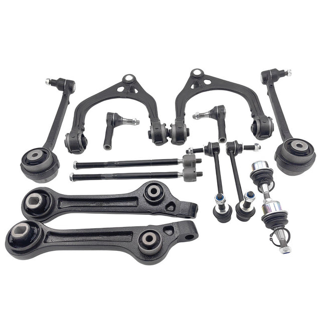 14 Pieces Front Lower Upper Control Arms Kit Fit For Chrysler 300 300C 2012-2021 - Machter