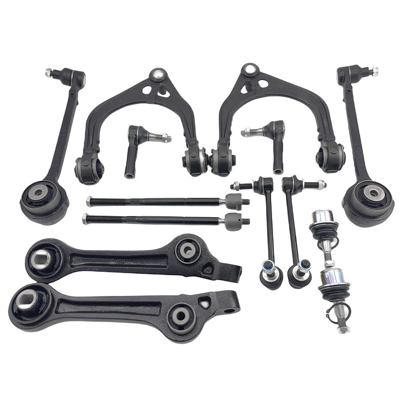 14 Pieces Front Lower Upper Control Arms Kit Fit For Chrysler 300 300C 2012-2021 - Machter