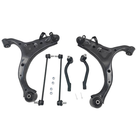 6 x Lower Front Control Arm & Sway Bar End Link Fit For Hyundai Santa Fe CM FWD AWD 2006-2012 - Machter