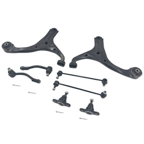 8Pieces Lower Ball Joint Control Arm Sway Bar Link Tie Rod End Kit Fit For Kia Rio JB Sedan & Hatch 08/2005-04/2011 - Machter