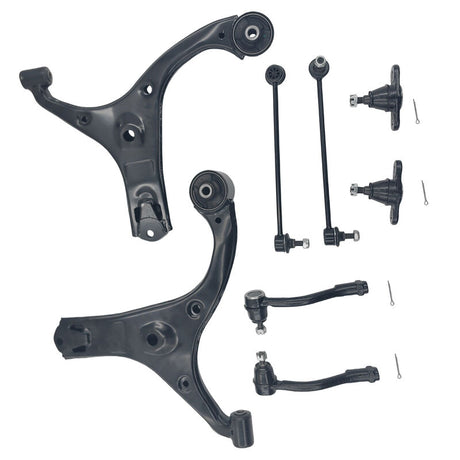 8Pcs Lower Ball Joint Control Arm Sway Bar Link Tie Rod End Kit Fit For Kia Rio JB Sedan & Hatch 08/2005-04/2011 CAKIT-KI001 - Machter