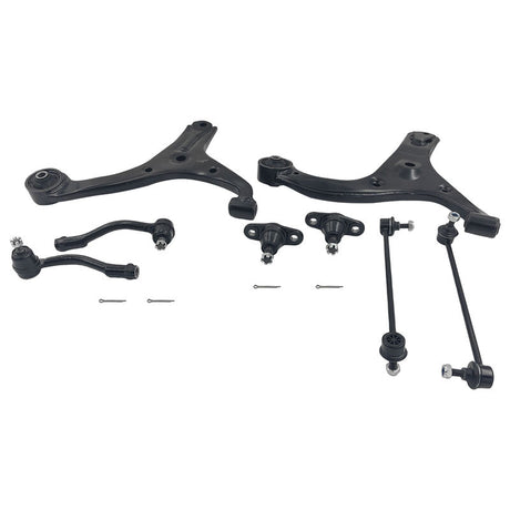 8Pieces Lower Ball Joint Control Arm Sway Bar Link Tie Rod End Kit Fit For Kia Rio JB Sedan & Hatch 08/2005-04/2011 - Machter