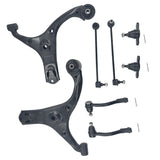 8Pieces Lower Ball Joint Control Arm Sway Bar Link Tie Rod End Kit Fit For Kia Rio JB Sedan & Hatch 08/2005-04/2011 - Machter