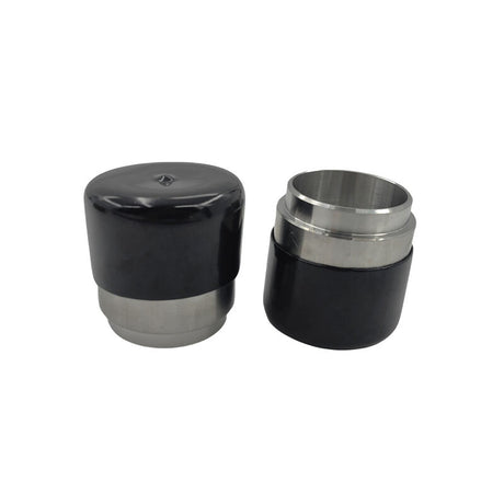 2 x 45mm Trailer Bearing Buddy Protectors Bearing Buddies Stainless Steel With Cap - Machter