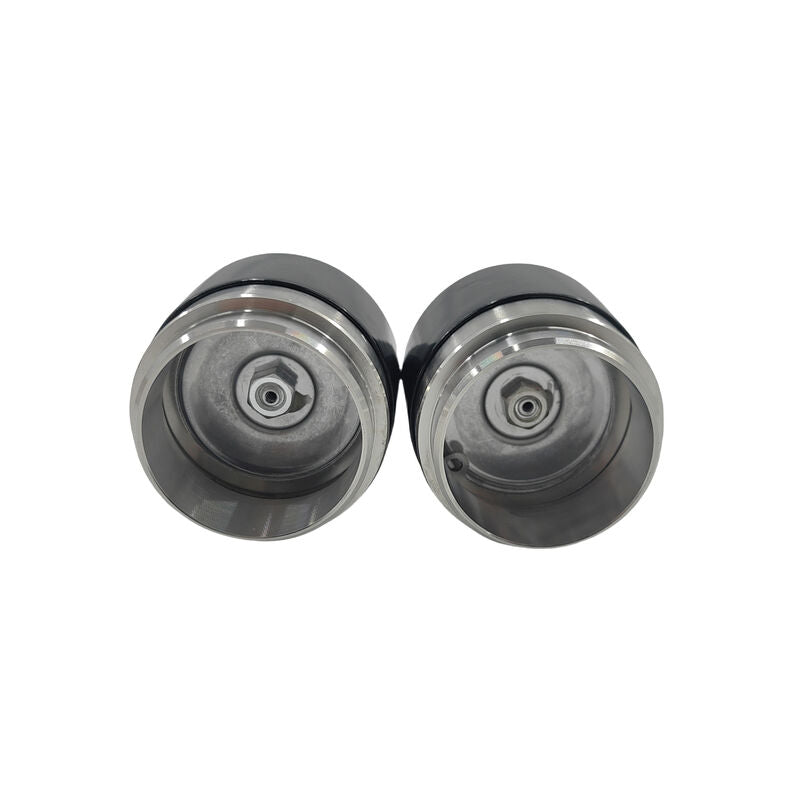 2 x 45mm Trailer Bearing Buddy Protectors Bearing Buddies Stainless Steel With Cap CAP001-2PCS - Machter