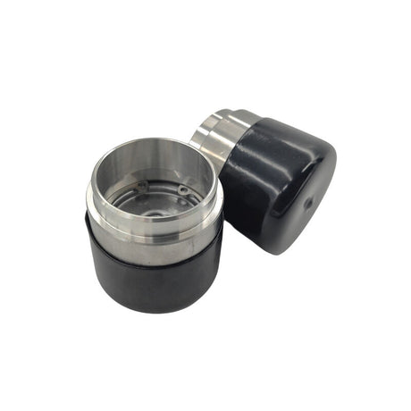 2 x 45mm Trailer Bearing Buddy Protectors Bearing Buddies Stainless Steel With Cap - Machter