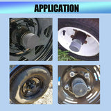 2 x 62mm Bearing Buddies Cap Hub Protectors For Boat Caravan Trailer With Dust Caps CAP002-2PCS - Machter