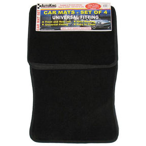 Carpet Mat Set 4 Black Quality - AUTOKING