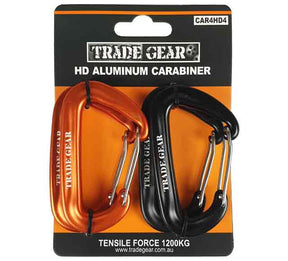 Heavy Duty Aluminum Carabiner 11mm 4 Pieces - Trade Gear