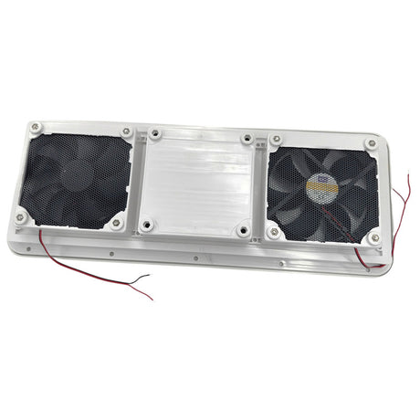 12V Fridge Vent With Fan RV Trailer Caravan Side Air Outlet Ventilation Exhaust Fan - Machter