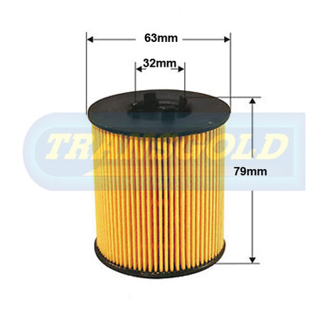 Cartridge Filters Fits Holden Astra Ts, Barina (01-04), Vectra Jr, Js CF2591 - Transgold | Universal Auto Spares