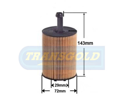 Cartridge Filters Fits Volkswagen Bora,Golf,Beetle 97-On CF2232 (WCO54 / R2615P) CF2615 - Transgold | Universal Auto Spares